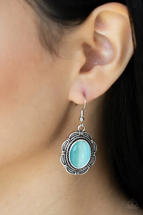 Garden Party Perfection - Blue Earring