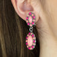 Positively Pampered - Orange Clip-On Earring