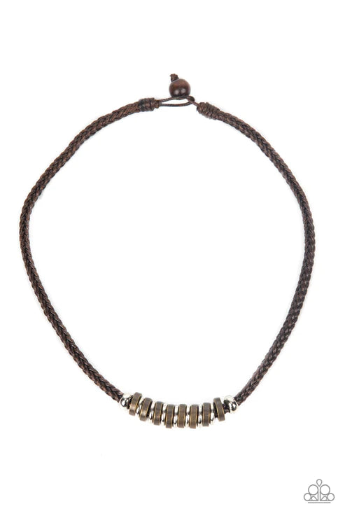 Primitive Prize - Brown Urban Necklace