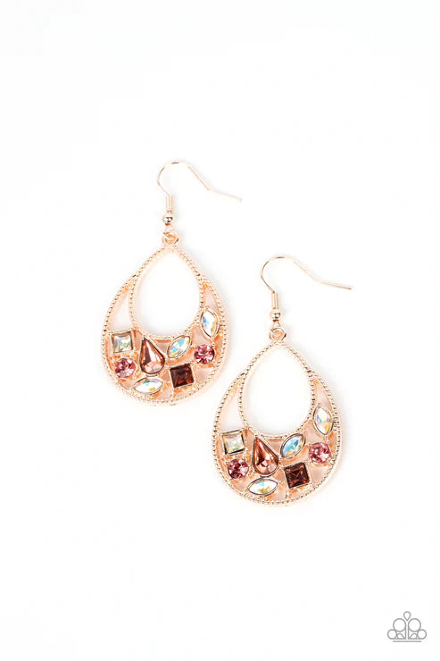 Regal Recreation - Rose Gold Earring