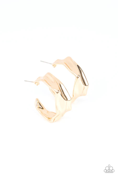 Cutting Edge Couture - Gold Hoop Earring