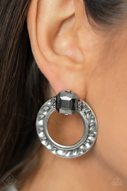 Smoldering Scintillation - Silver Earring