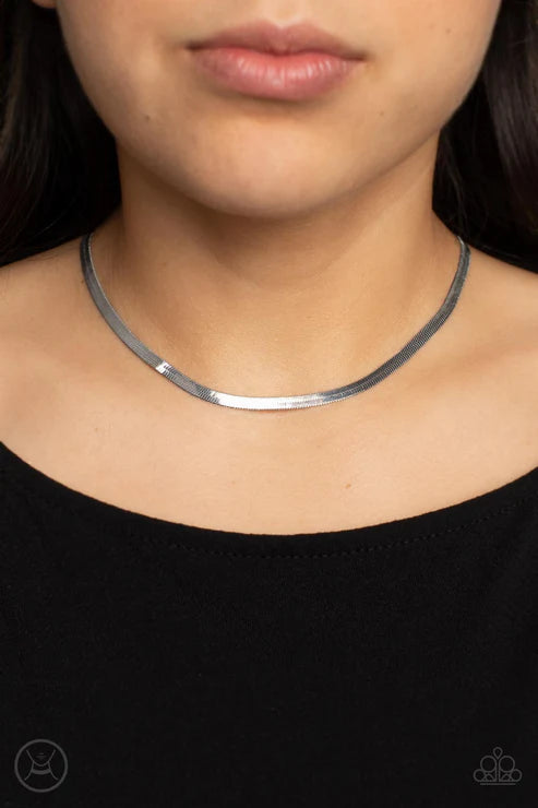 In No Time Flat - Silver Choker