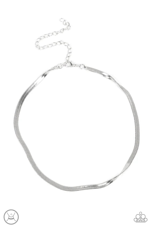 In No Time Flat - Silver Choker