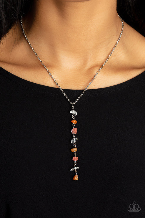 Tranquil Tidings - Orange Necklace