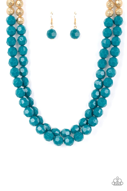 Greco Getaway - Blue Necklace