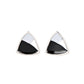 Kaleidoscopic Collision - Black Post Earring