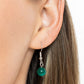 Elliptical Enchantment - Green Necklace