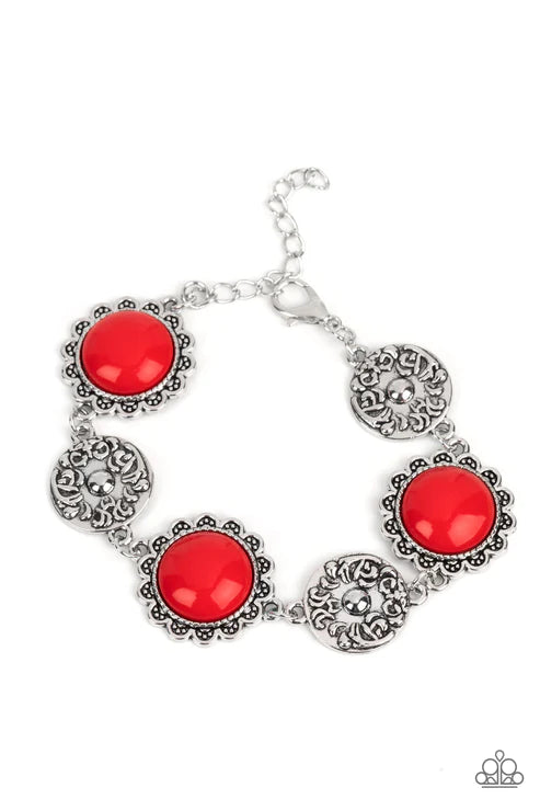 Positively Poppy - Red Bracelet