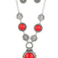 Poppy Persuasion - Red Necklace