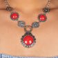 Poppy Persuasion - Red Necklace