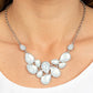 Keeps GLOWING and GLOWING - White Necklace