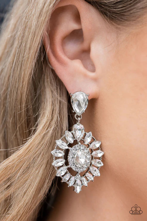 My Good LUXE Charm - White Post Earring