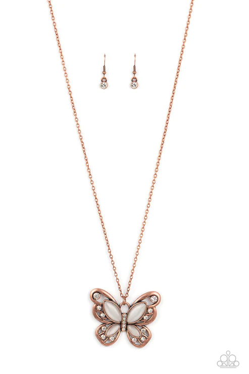 Wings of Whimsy - Copper Necklace