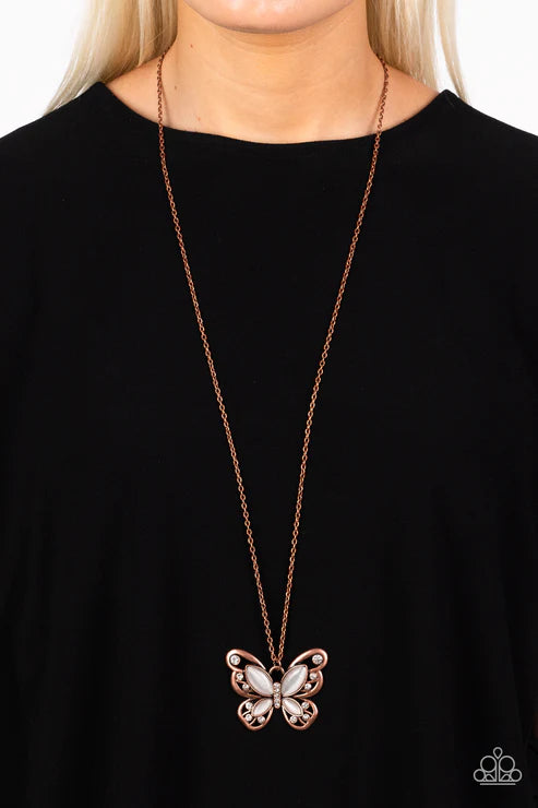 Wings of Whimsy - Copper Necklace