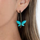 Bohemian Butterfly - Brass Hoop Earring