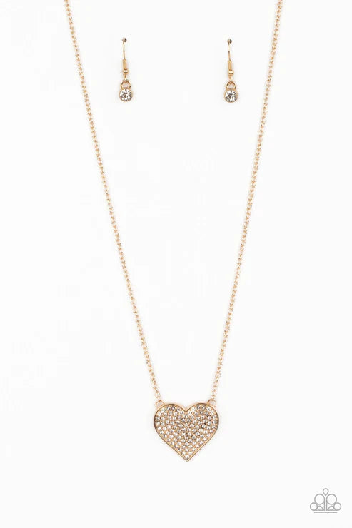 Spellbinding Sweetheart - Gold Necklace