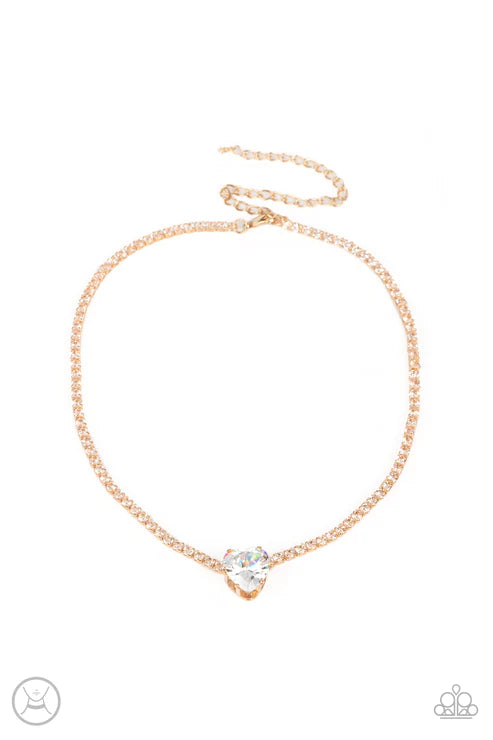 Flirty Fiancé - Gold Necklace