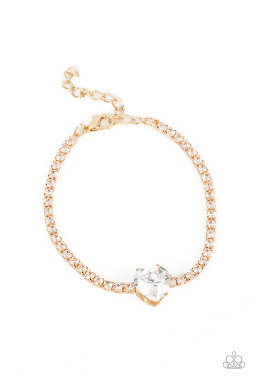 Bedazzled Beauty - Gold Bracelet