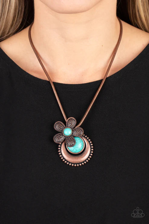 Bohemian Blossom - Copper Neckace