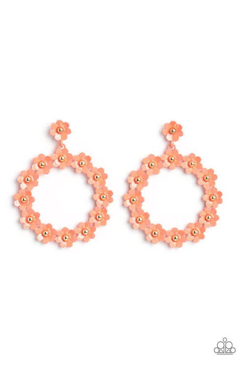 Daisy Meadows - Orange Post Earring