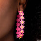 Daisy Disposition - Pink Hoop Earring