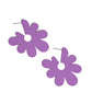 Flower Power Fantasy - Purple Hoop Earring