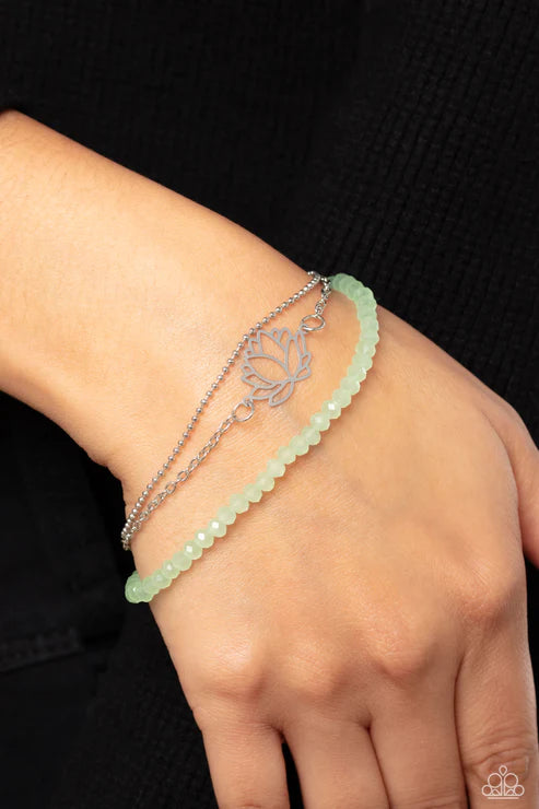 A LOTUS Like This - Green Bracelet