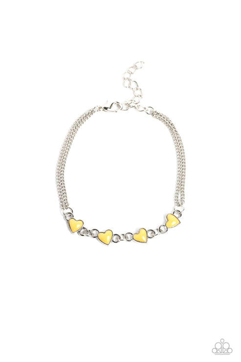 Smitten Sweethearts - Yellow Bracelet