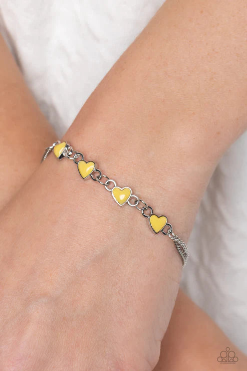 Smitten Sweethearts - Yellow Bracelet