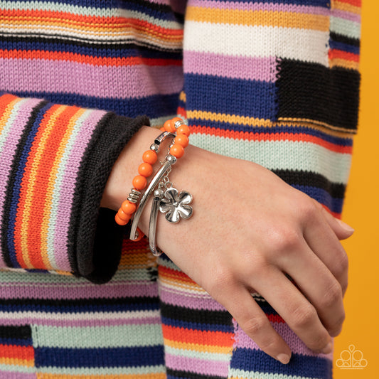 Off The WRAP - Orange Bracelet