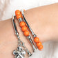 Off The WRAP - Orange Bracelet