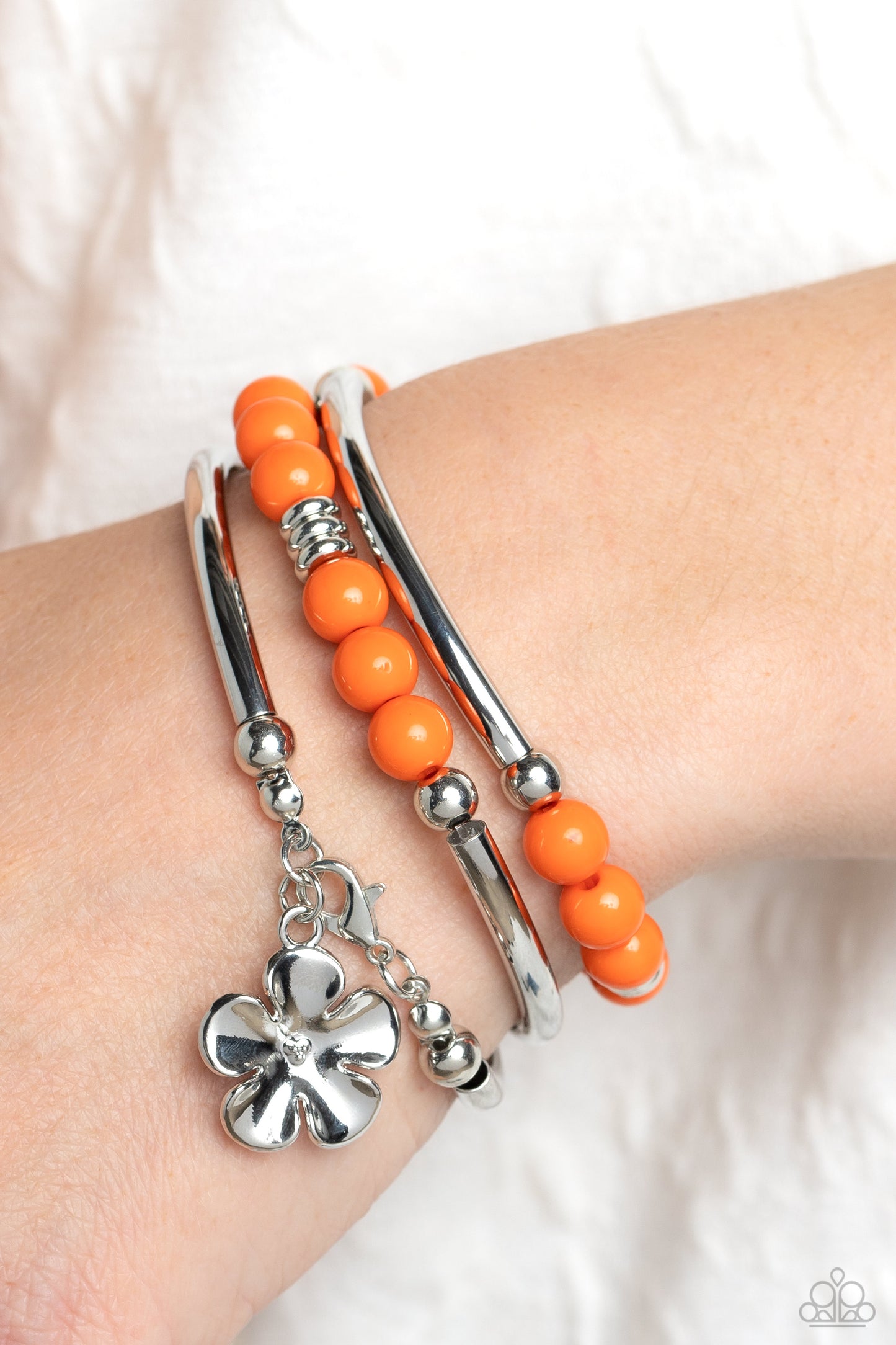 Off The WRAP - Orange Bracelet