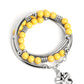 Off the WRAP - Yellow Bracelet