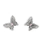 Wispy Wings - Pink Post Earring