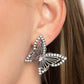 Wispy Wings - Pink Post Earring