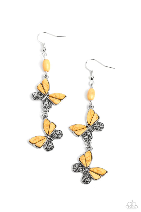 Spirited Soar - Yellow Earring