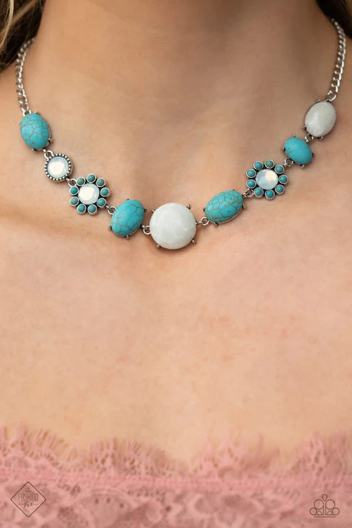 Cowboy Catwalk - Blue Necklace