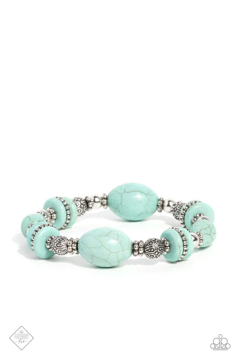 Charming Cleopatra - Blue Bracelet