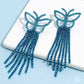 Billowing Butterflies - Blue Post Earring