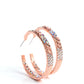 Glitzy by Association - Copper Blockbuster Hoop Earring