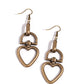 Padlock Your Heart - Brass Earring