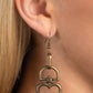 Padlock Your Heart - Brass Earring