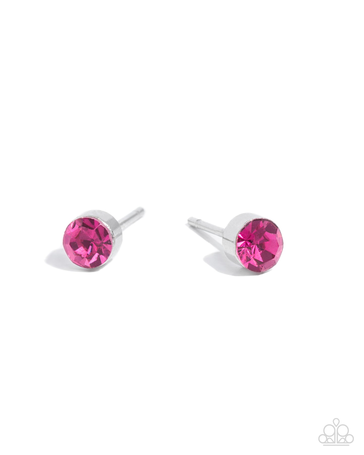 Logical Light - Pink Post Earring