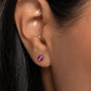 Logical Light - Pink Post Earring