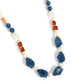 Crackling Chic - Blue Necklace