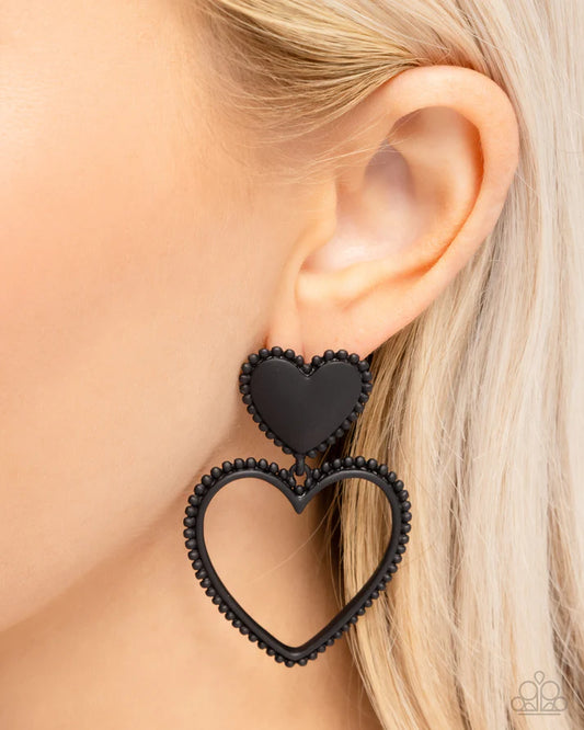 Casual Chemistry - Black Post Earring