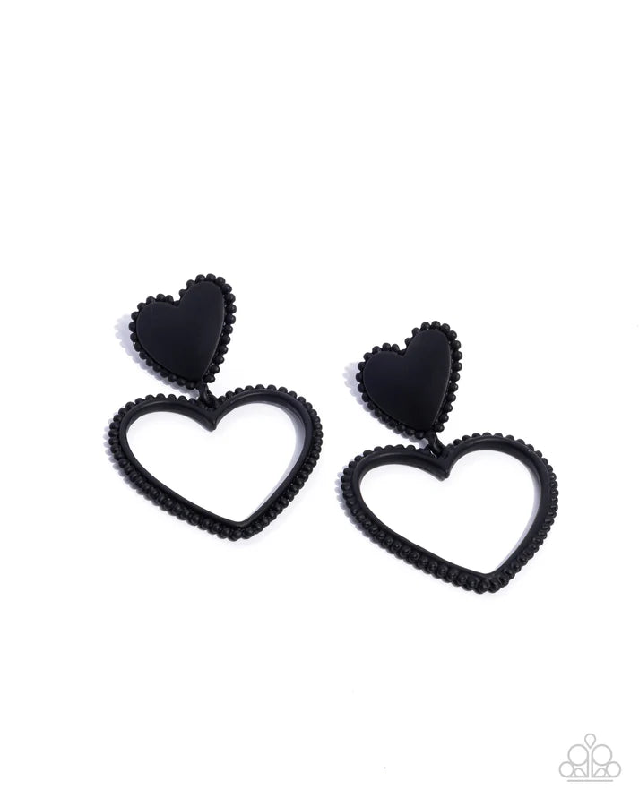 Casual Chemistry - Black Post Earring