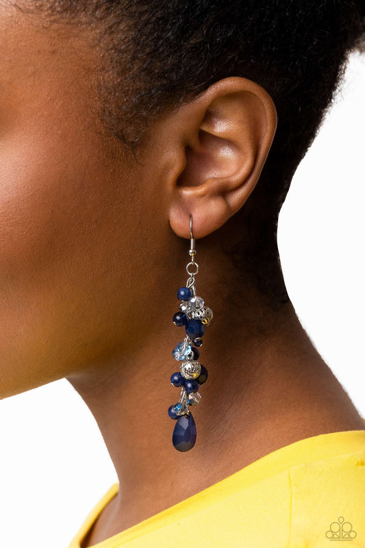 Cheeky Cascade - Blue Earring