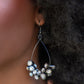 Courageous Chandelier - Black Earring